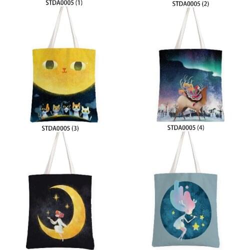 Personality cartoon creative pattern Handbags packaging womens bags cheap Home supplies