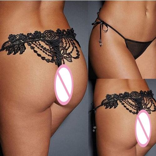 Sexy Women Lace Panties Brief Bikini Knickers Lingerie Thongs G-string Underwear Womens Sexy Lace Bow-Knots Lingerie Underwear