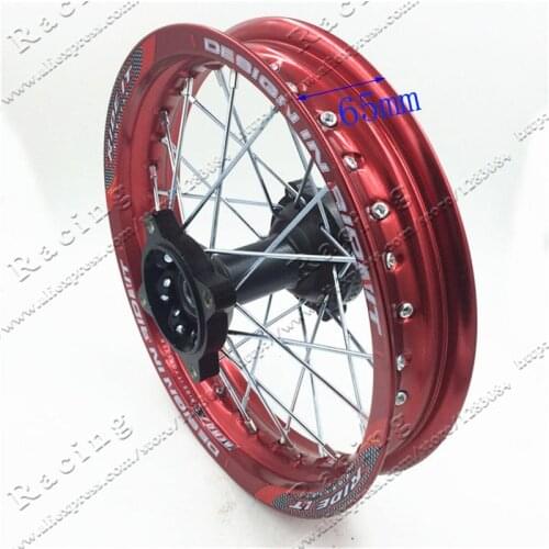 Pit bike Red Rims 1.85x12"inch for dirt bike pit bike KTM CRF Kayo BSE Apollo Rear Wheels spare parts