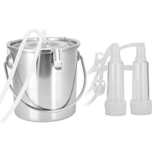 Drinking Bowl 3L Adjustable Motor Milking Device Machine Vacuum Pump Stainless Steel Bucket for Sheep 100-240V chicken feeder