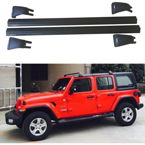 1 set Aluminum Alloy Roof cross bar Roof rack Crossbar luggage rack for J eep wrangler JL 2018+ JL1165