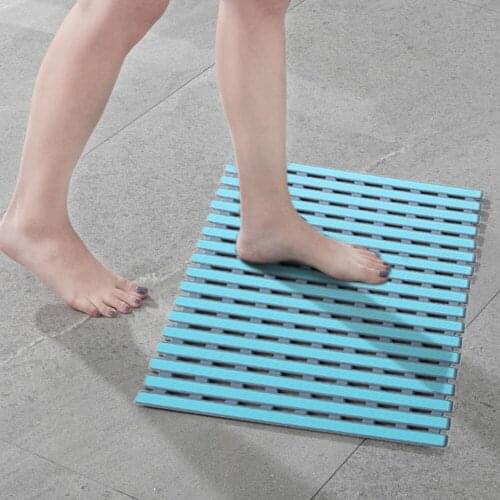 Bathroom Anti-slip Mat With Suction Cup And Drainage Anti-slip Mat, Carpet Hole Is Easy To Dry And Environmentally Friendly