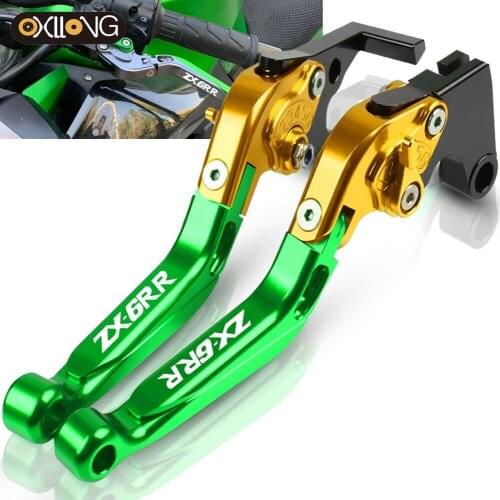 Motorcycle CNC Adjustable Extendable Foldable Brake Clutch Levers ZX6RR For Kawasaki NINJA ZX-6RR ZX6RR 2000 2001 2002 2003 2004