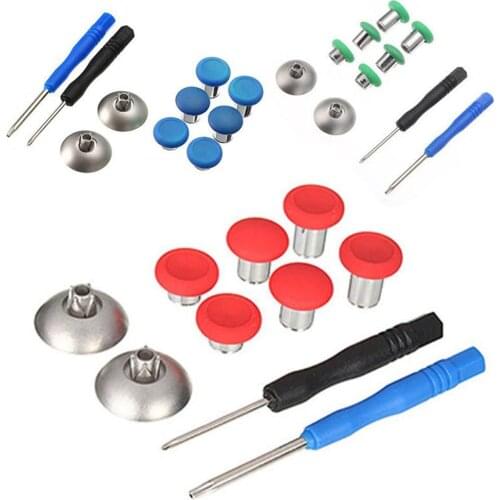Replacement Swap Thumb Grips Analog Stick Bumper Trigger Button ScrewDriver For XBOX ONE Elite PS4 Switch Pro Controller Gamepad