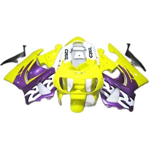 Brand New fairing kit for HONDA CBR900RR 893 1996 1997 Yellow Purple White Fairings CBR893RR 96 97 XF68
