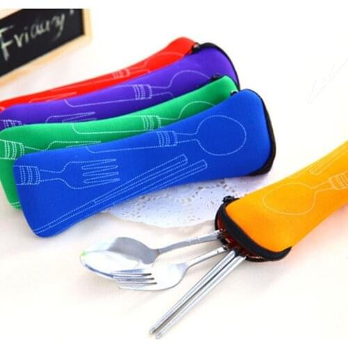 2018 Tableware Cloth Bag Portable Dinnerware Bag Outdoor Travel Holder With Cloth Bag Picnic Tools