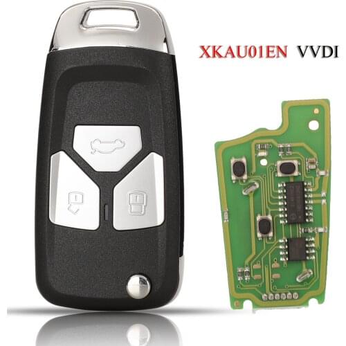 Kutery XKAU01EN VVDI Remote Smart Car Key For Audi 3Buttons Xhorse Series Universal Remote Control