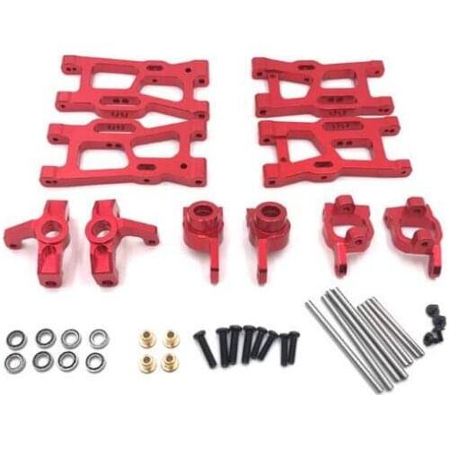 WLtoys 124018 124019 144001 RC car upgrade parts Metal Front swing arm rear swing arm front steering cup C seat rear wheel