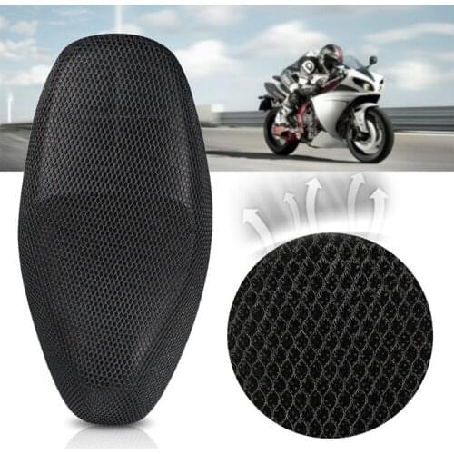 XXXL 96x55cm 3D Motorcycle Electric Bike Net Seat Cover Cooling Protector Bike Accessories Car Styling