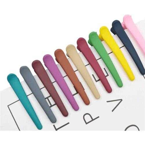 Macaron Frosted Duck Clip DIY Hair Dye Fringe Hairpin Professional Hairdressing Beauty Tools for Hairdresser E971