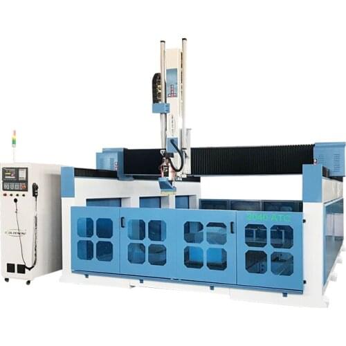 1325 1530 atc wood cnc router 4 axis auto tool changer with rotating spindle