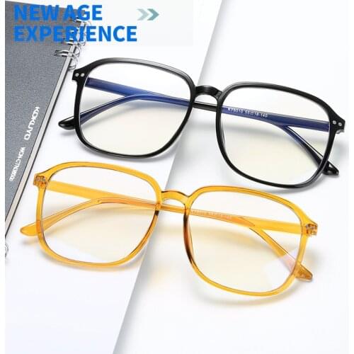 2020 Trends Office Anti Blue Light Oversized Glasses Computer Women Blue Blocking Gaming Big Size Men Eyeglasses Frame