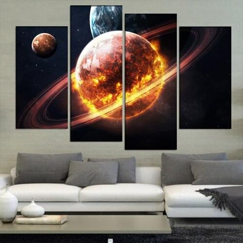 4 pcs/set,3d diy Full Diamond Painting Galaxy Mars Cross Stitch,5D Diamond Embroidery Mosaic stickers home decoration art