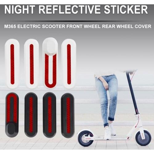4pcs Scooter Front Rear Wheel Tyre Cover Hubs Protective Shell Case Sticker For Xiaomi M365 Electric Smart Scooter Skateboard