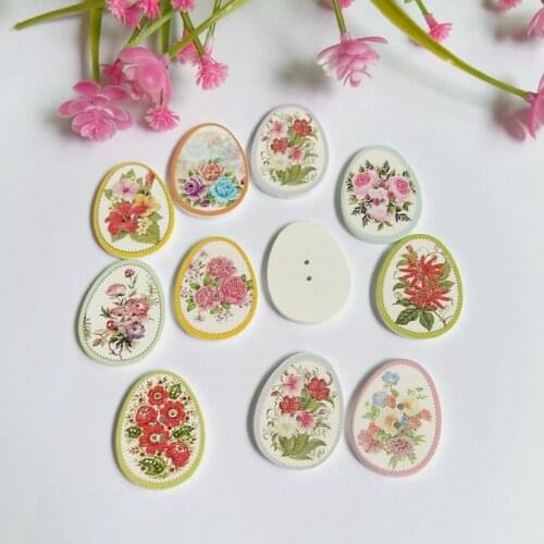 40pcs Mixed 2 Holes Halloween egg button Sewing Scrapbooking Buttons decorativos for Craft diy Supplies