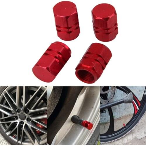 4x Car Tire Air Valve Caps - Auto Wheel Tyre Dust Stems Cover Waterproof for Cars, SUV, Truck, Motorcycles, Bike