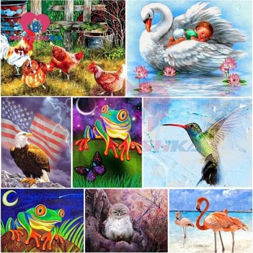 5d diamond painting Diamond embroidery religion Full diamond embroidery Diamond embroidery animals Cross-stitch birds flamingo