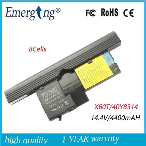 8Cell 5200mah Japanese Cell New Laptop Battery for lenovo X60T X61T