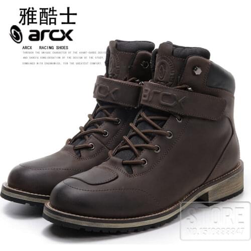 ARCX Motorcycle Waterproof Boots Motorboats Leisure Moto Boats Motorbike Touring shoes Outdoor motobotinki Motorcycle Boots