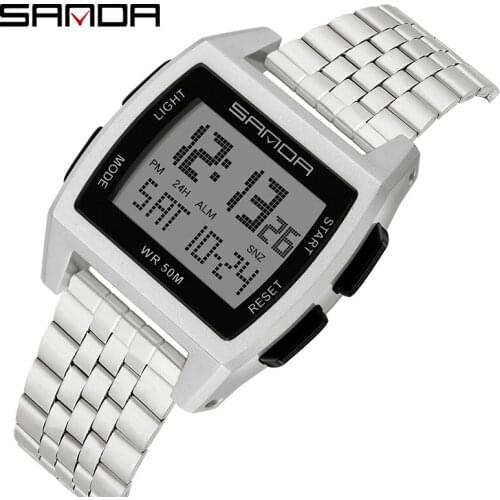 SANDA Casual Mens Watches Top Brand Luxury Quartz Watch Men Fashion Waterproof Wristwatch Male Clock Relogio Masculino