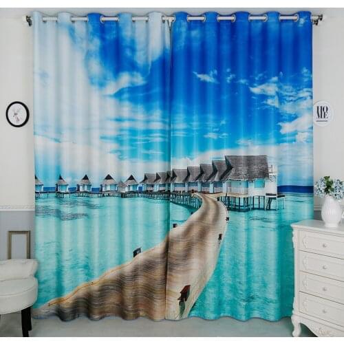 Personal Tailor 2x Grommet Window Drapery Curtain Nursery Kid Children Room Window Valance Dressing Tulle 200 x 260cm Beach Aqua