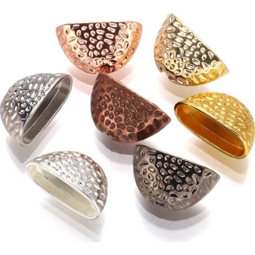 5pcs Tassel Caps oblate Buckle Findings End tips DIY Findings for Jewelry Making Accessories