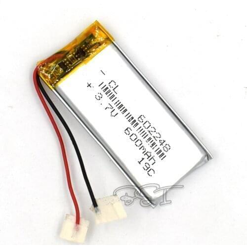 10Pcs 3.7V 600mAh Li-Po LiIon Rechargeable Battery 602248 Lithium Polymer Cells For Mp3 MP4 MP5 GPS PSP Mobile Bluetooth Reader