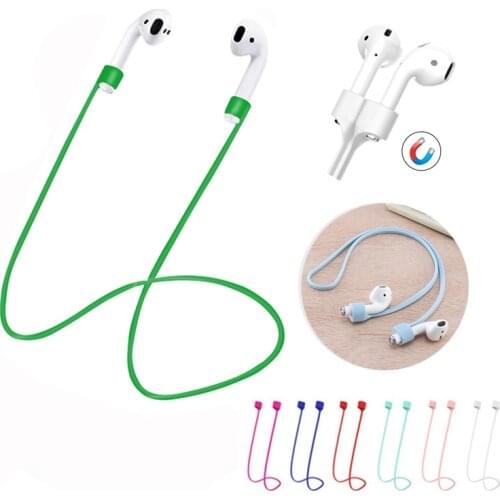 Magnetic String Rope For Apple AirPods Pro 1 2 3 Soft Silicone Neck Strap For Apple AirPods 1 2 3 Pro Earphone Anti-lost Cord
