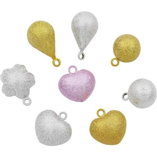 Several Styles Stardust Close Jingle Bell Charms Pet Cat Dog Necklace Pendant Jewelry Craft Findings