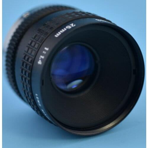 Used original COSMICAR B2514 machine vision fixed focus lens supports 1 inch 25mm 1:1.4