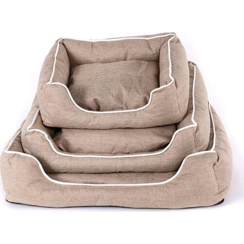 Solid Pet Dog Bed Sofa House Mats Kennel Cat Bed Sofa House Waterproof Washable Pet Dog Cat Bed House For Small Medium Large Dog