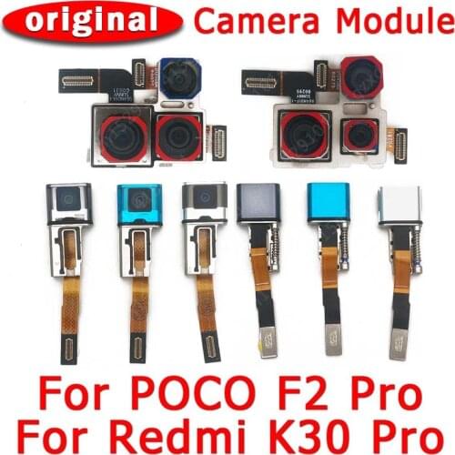 Original Front Rear Back Camera For Xiaomi Mi Poco F2 Pro PocoF2 F2Pro Redmi K30 Main Facing Selfie Frontal Camera Module Parts
