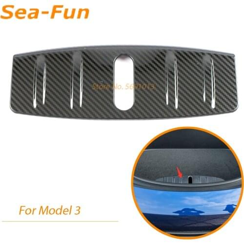 For Tesla Model 3 Front Hood Sill Plate Guard Front Trunk Lock Trim Cover Protection Strips Decoration Frame Stainless Steel