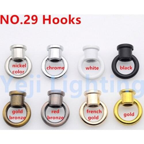 Droplight led bulb pendant light No. 29 bearing hook ceiling lamp ring Closed round hook ring M10 thread Lighting accessories