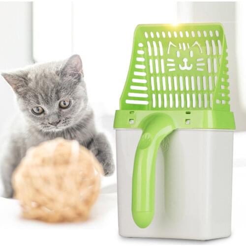Useful Cat Litter Shovel Pet Cleaning Tool Scoop sift Cat Sand Cleaning Products Dog Food Scoops For Cat Toilet Training Kit