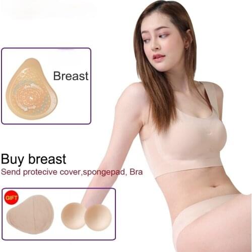 Realistic Silicone Breast Prosthesis for Mastectomy, Breathable Massage Point Spiral Female