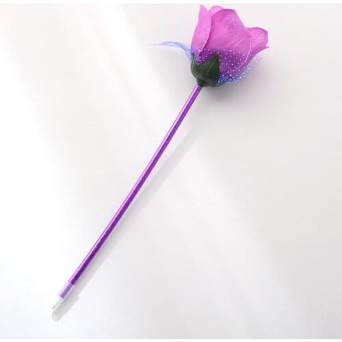 School student study flower pen Company opening celebrations give small gifts to push small gifts rose ballpoint pen