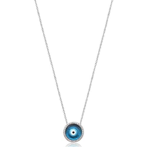 Silver, Glass Eyes Silver Necklace, best present options for Your Loved Ones
