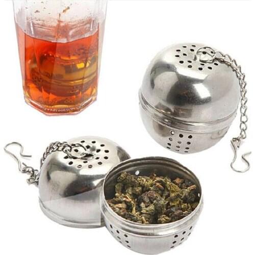 Stainless Steel Ball Infusion Device Tea Infuser Strainer Net Sieve With Hook Loose Tea Spice Home Kitchen Accessories
