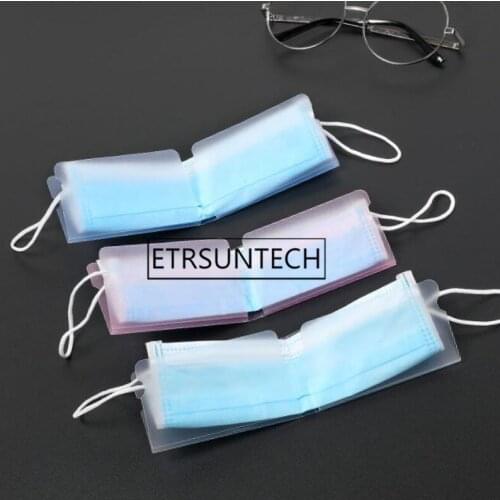500pcs Mask Storage Clip Foldable Storage Manager Portable Mask Holder Mask Folder