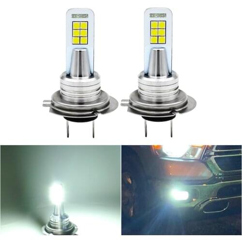 2x 1200LM H8 H11 H7 LED Bulb 9006 HB4 H1 H3 LED Fog Lamp For BMW VW Mercedes Audi A3 8P A4 6B A6 C6 C7 BMW E60 E90