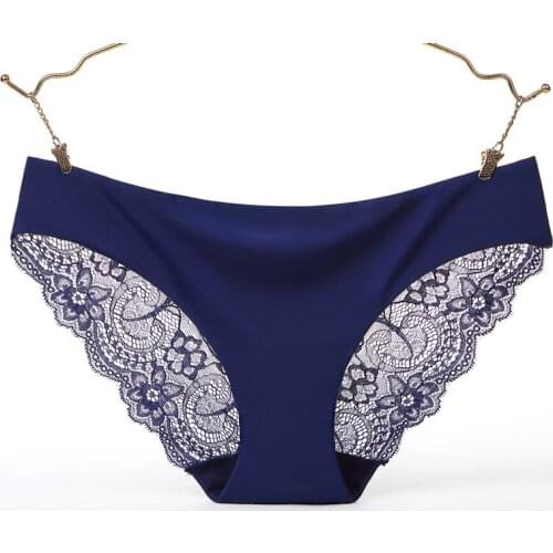 15 Colors Plus size Lace Sexy Panties Seamless Lingerie Women Briefs Transparent Breathable Cotton Crotch Girls Panty Intimates