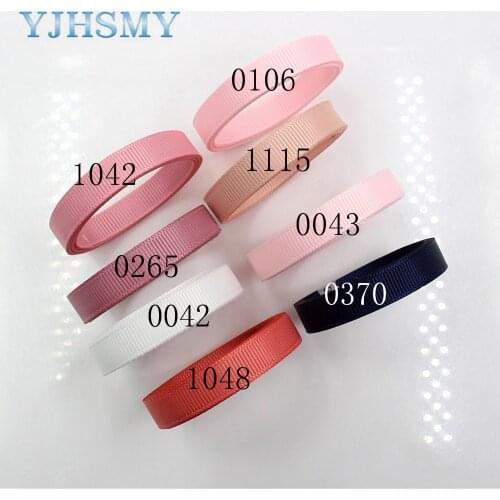 YJHSMY,J-171109-10MM,10 mm 5 yards Solid Color Ribbons Thermal transfer Printed grosgrain,clothing Accessories DIY handmade