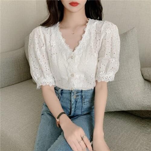 2021 Woman Blouses Plus Size Women Clothing Shirt and Blouse Korean Clothes Tops for Womens Summer Womenswear Ropa Mujer TN2271