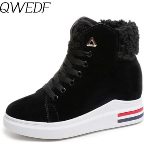 2019 Women Boots Winter Shoes Women Snow Boots Women Hot Platform Boots Winter Female Warm Botas Mujer black Booties K1-49