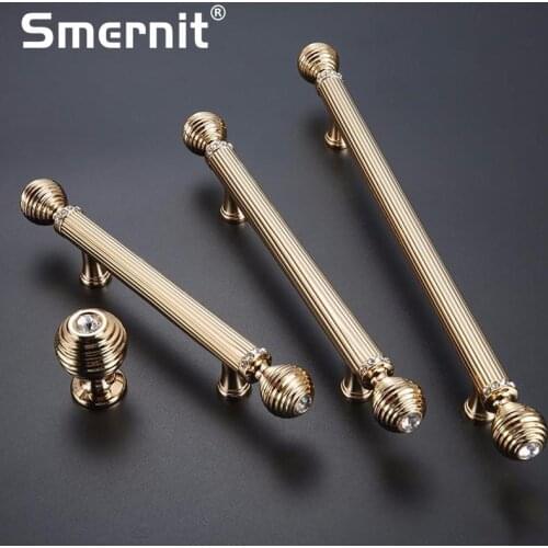 Gold Door Handles Gate Luxury Black Drawer Pulls Kitchen Cabinet Handles and Knobs Furniture Handles Hardware