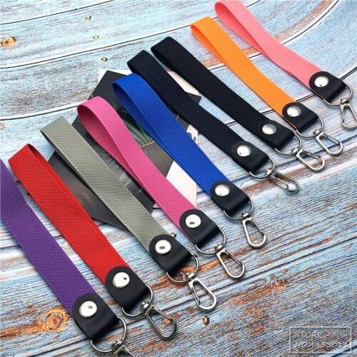 10pcs/lot Short Colorful Hand Wrist Lanyard neck Strap For Mp3 4 USB Flash Drive Keychain ID Badge Holder Mobile Phone Lanyard