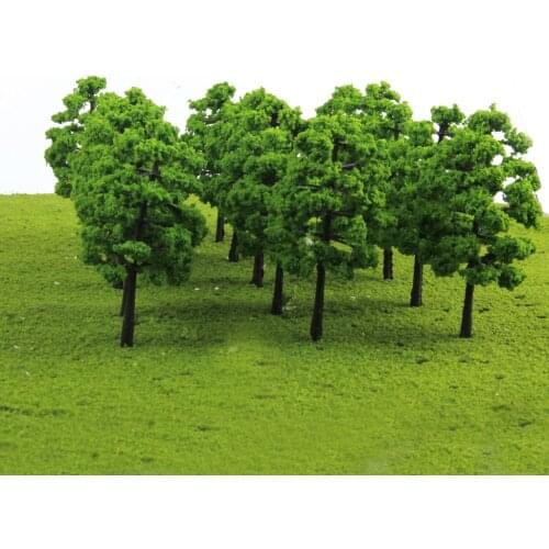 120x Green Railway Landscape Tree Model 1:100 Scale 9cm Wargame
