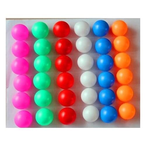 140pcs game ball raffle lottery ball Table Tennis PingPong Balls 6 color red yellow blue green white pink