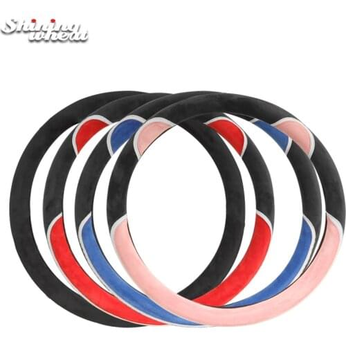 38cm Suede Universal Car Steering Wheel Cover Car steering sleeve Car Accessories Auto Steering-Weel covers Auto Upholstery